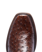 Brown Ostrich Cowboy Dubai Boot