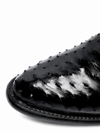Bota Avestruz Oval Negra