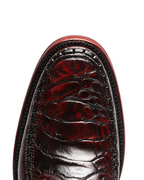 Black Cherry Crocodile Urban Ankle Boots