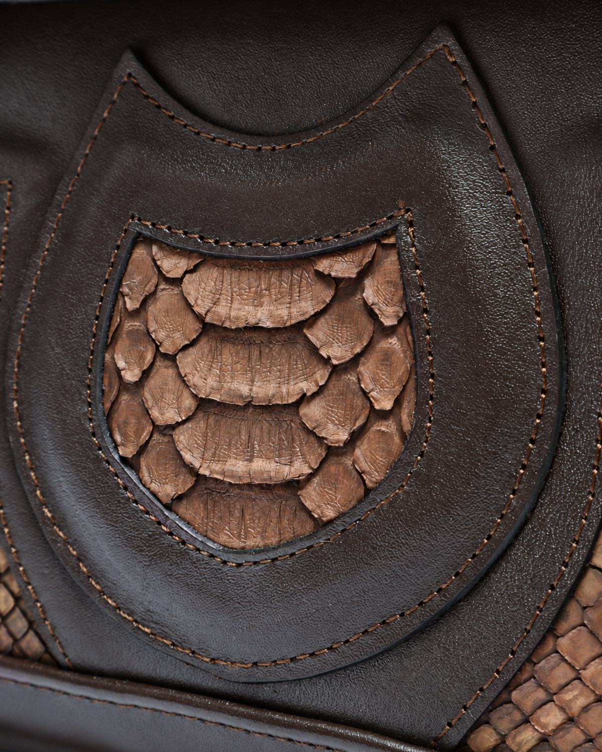 Brown Python Bag