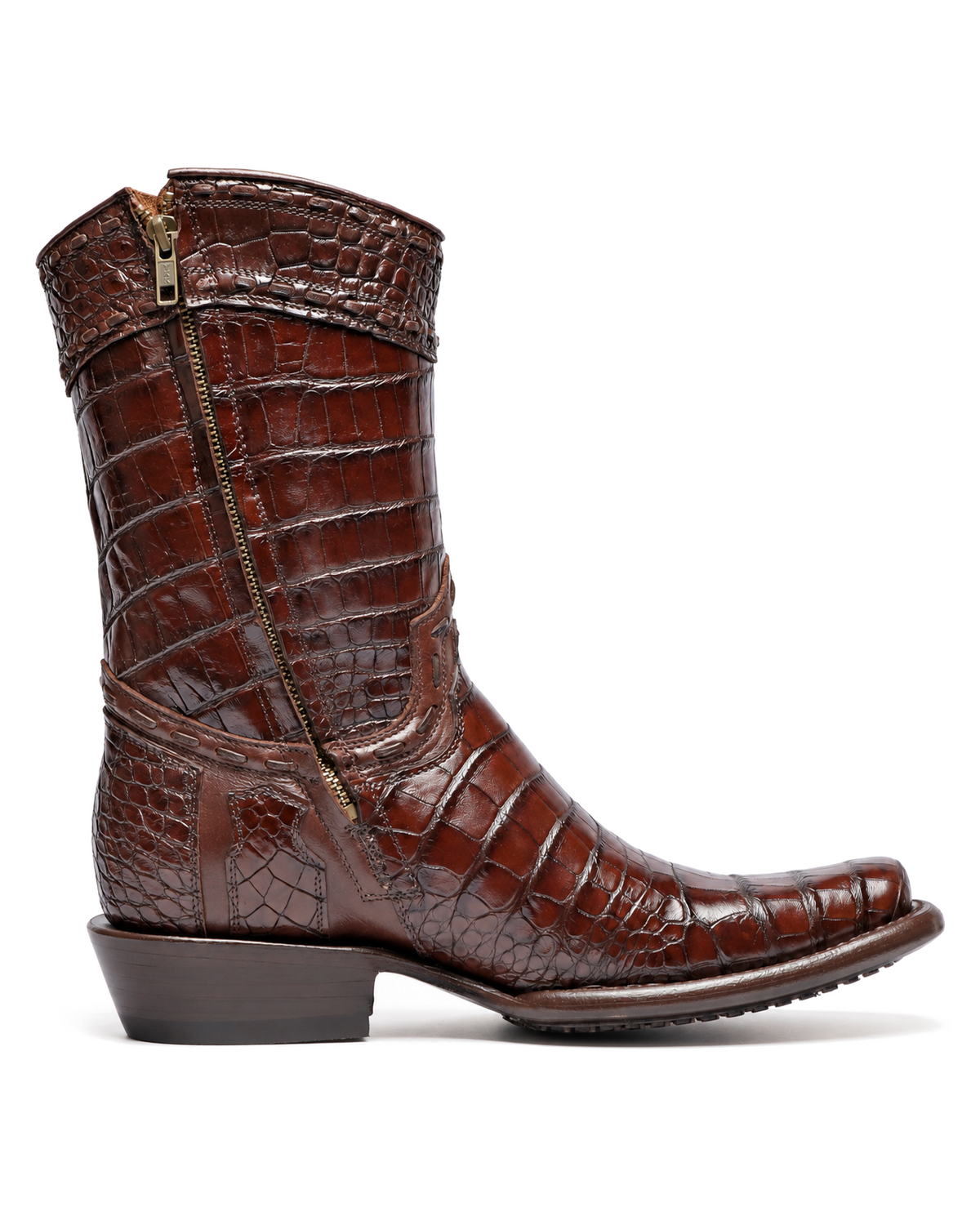 Full Alligator Dubai Brown Boot