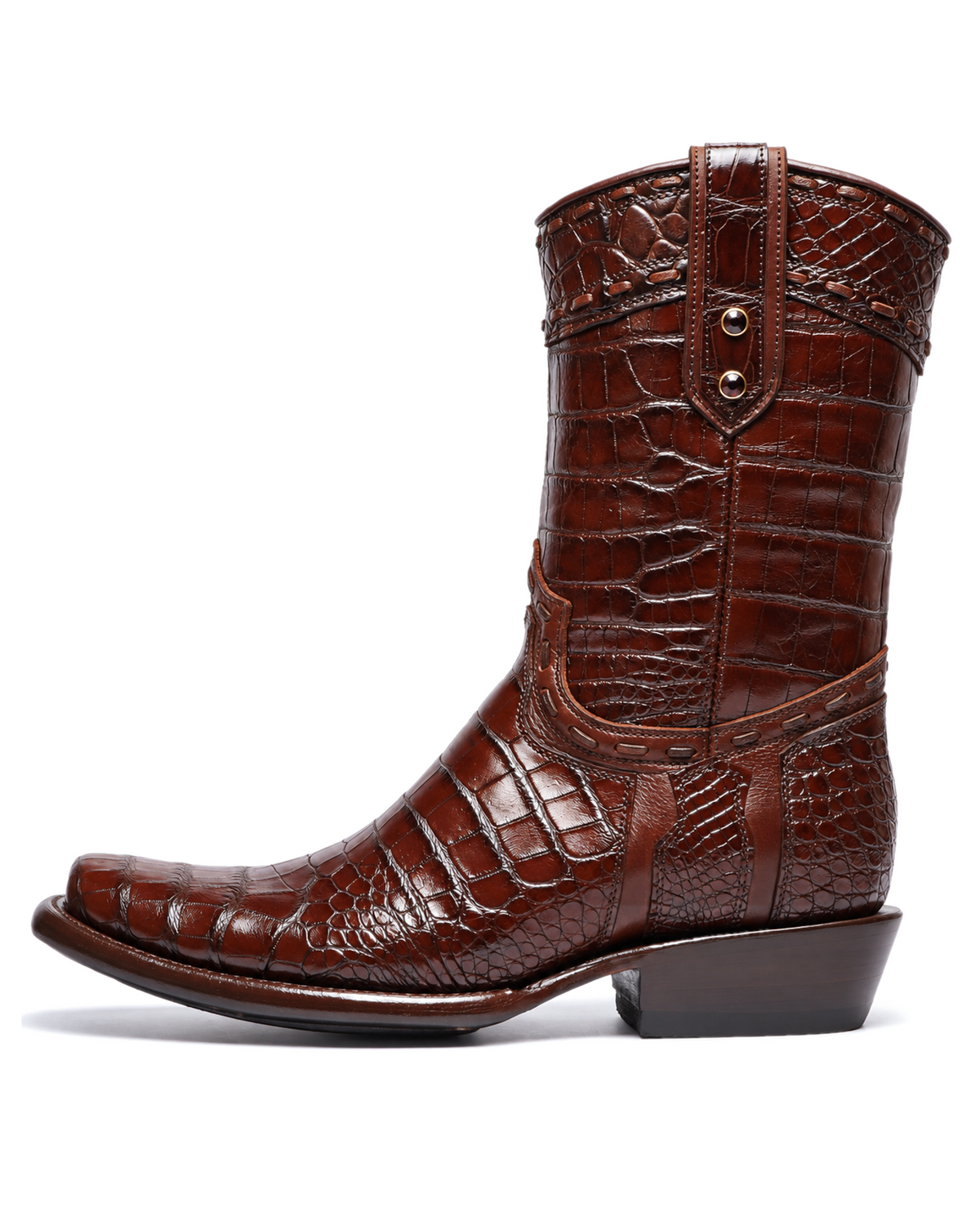 Full Alligator Dubai Brown Boot