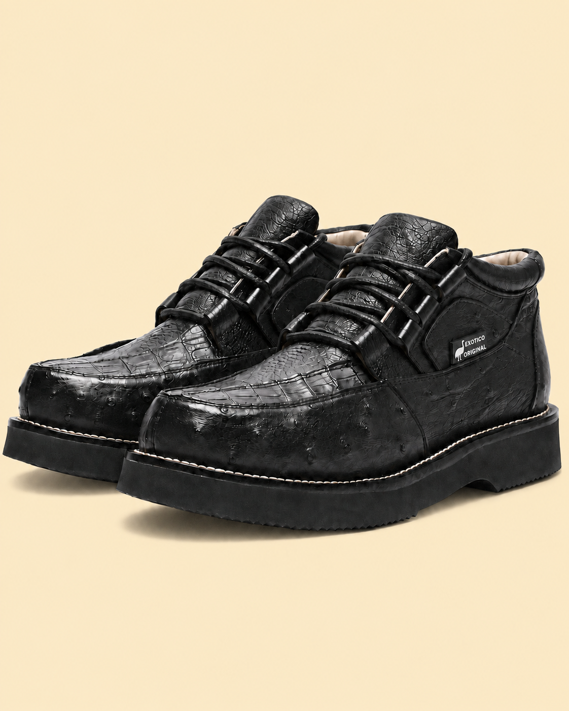 Zapato Avestruz Maromero Negro