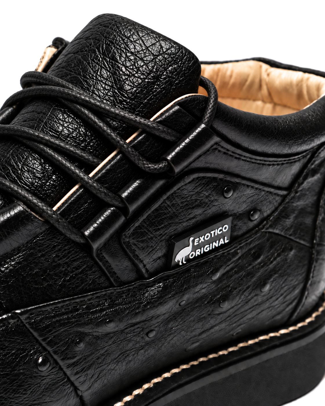 Zapato Avestruz Maromero Negro