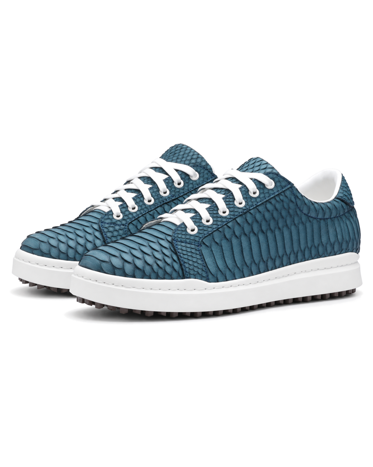 Tenis Low Top Pitón Azul