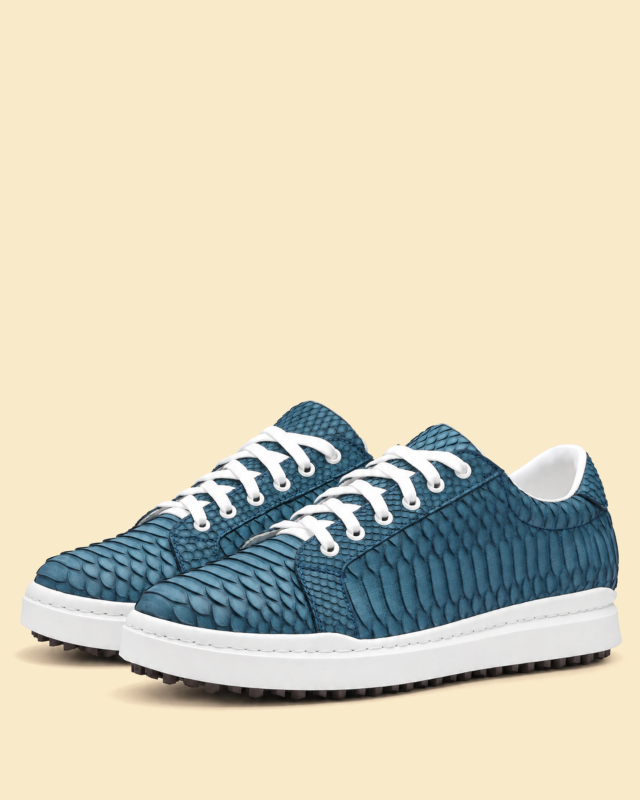Tenis Low Top Pitón Azul